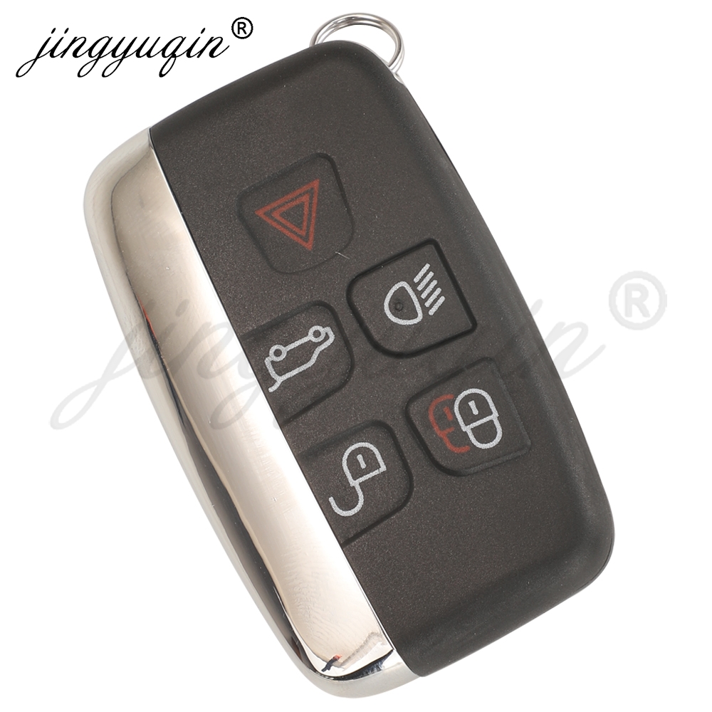 jingyuqin For Jaguar Freelander XFL XE XJ Fit Land Rover Range Rover Sport Evoque Discovery 4 Smart Remote Car Key Shell 5Button