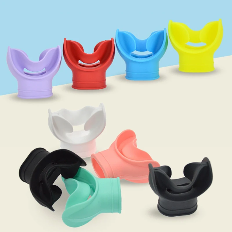 Boccaglio per snorkeling in Silicone comodo regolatore per immersioni subacquee coperchio per bocchino supporto per polpo fermi facili da usare