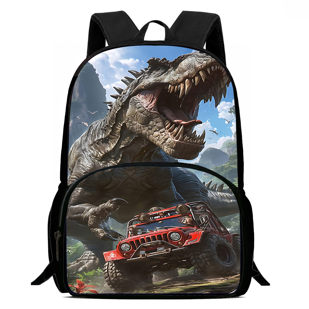Jurassic Period Dinosaurier Park Kinderrucksäcke Junge Mädchen Student Geburtstagsgeschenk Kind Schultaschen Große Kapazität Campingrucksack