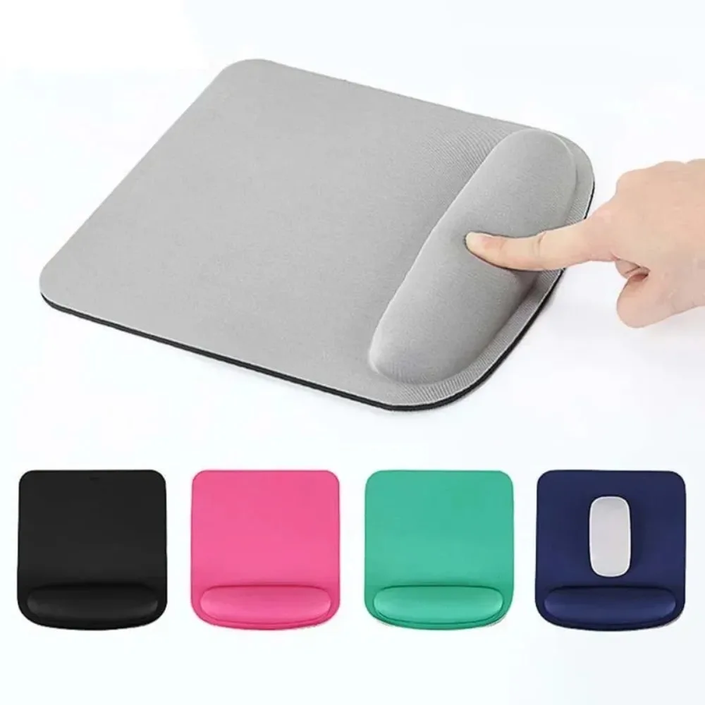 Alfombrilla de ratón para juegos de ordenador, alfombrilla de ratón ergonómica, alfombrilla para muñeca, alfombrilla de ratón cómoda de color sólido, accesorios de oficina