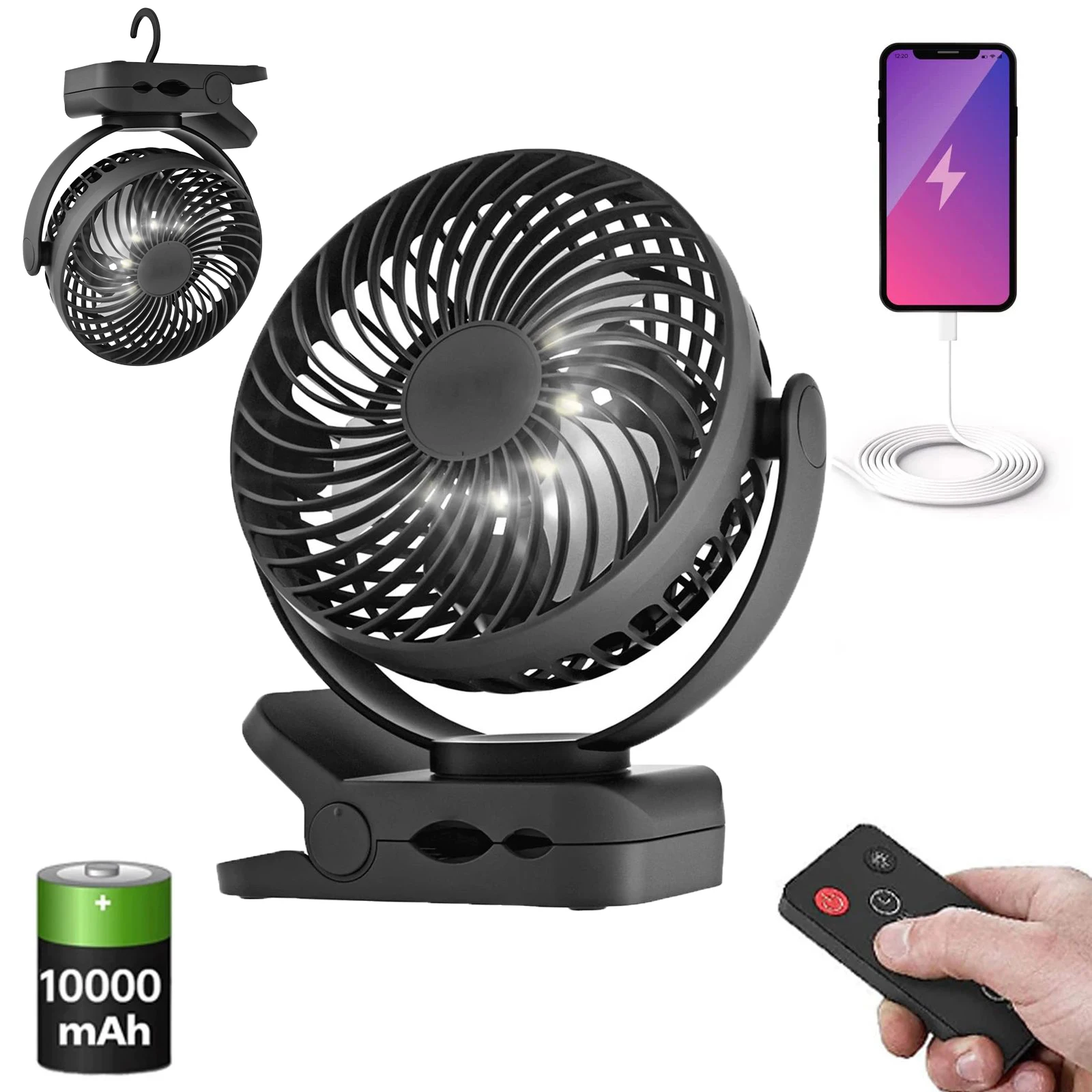 Mini ventilador portátil usb ventilador de mesa portátil desktop escritório silencioso ventiladores de refrigeração 3 velocidade adequado para tenda casa ao ar livre ventilador