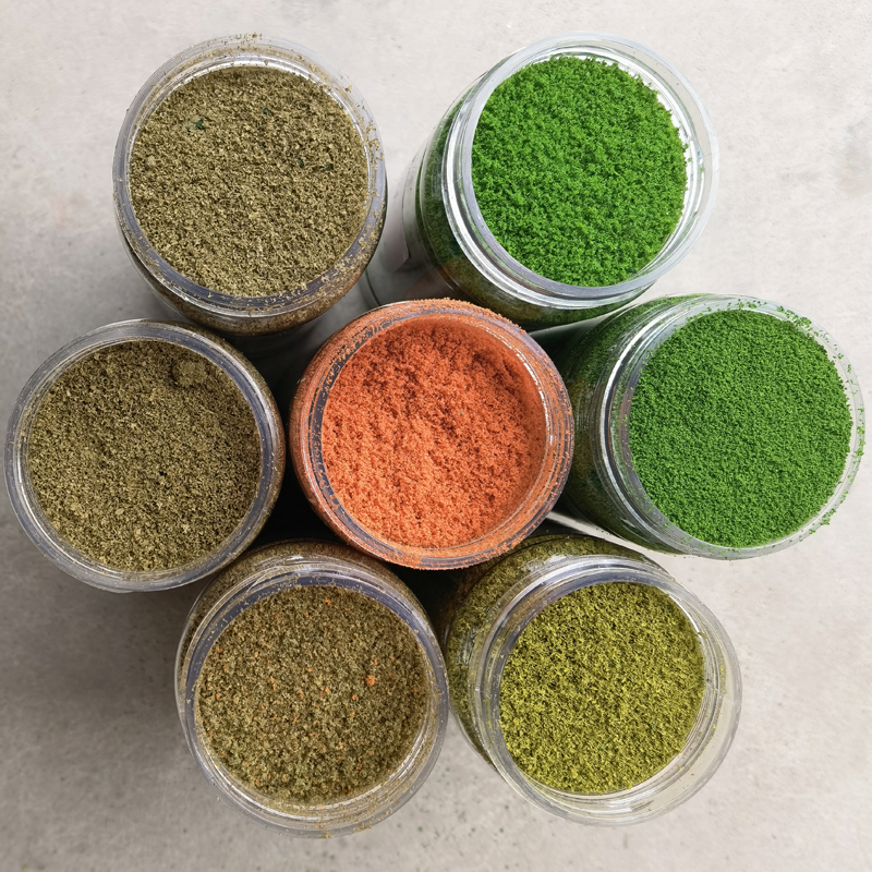 160/250ml bottle simulation 0.5-1mm ground terrain powder surface material sand table landform soil model tree powder diorama