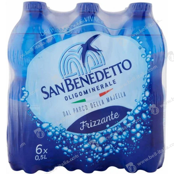 Woda gazowana Frizzante zgrzewka 6x1,5l - San Benedetto