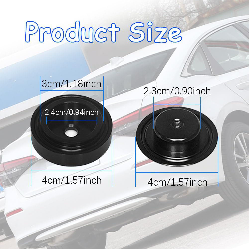 1 conjunto de alumínio limpador traseiro do carro excluir kit plug tampa universal acessórios do carro