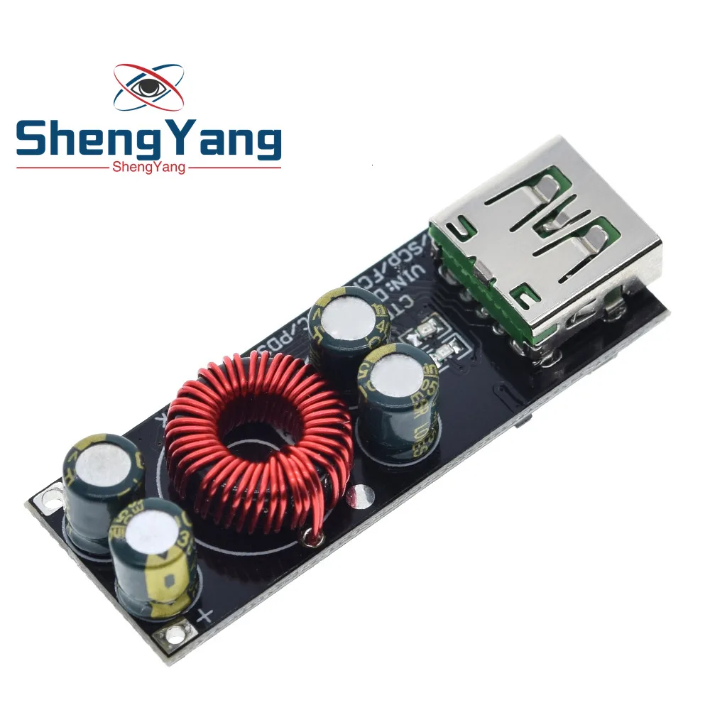 QC4.0 QC3.0 USB Loại C Điện Thoại Di Động Adapter Sạc Nhanh 6 -35V Bước DC Tăng Cường Module dành Cho Huawei SCP/FCP Apple PD Qualcomm