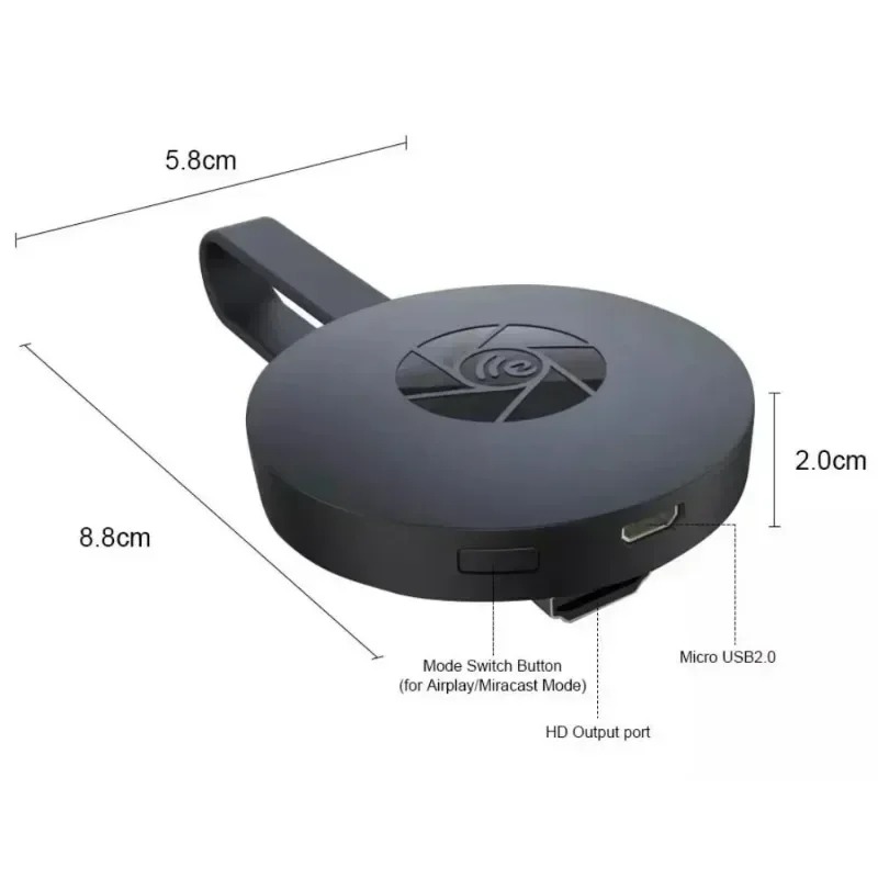 1080p g2 para mirascreen display anycast wifi hdmi portátil miracast dongle compatível para tv android ios tela espelho