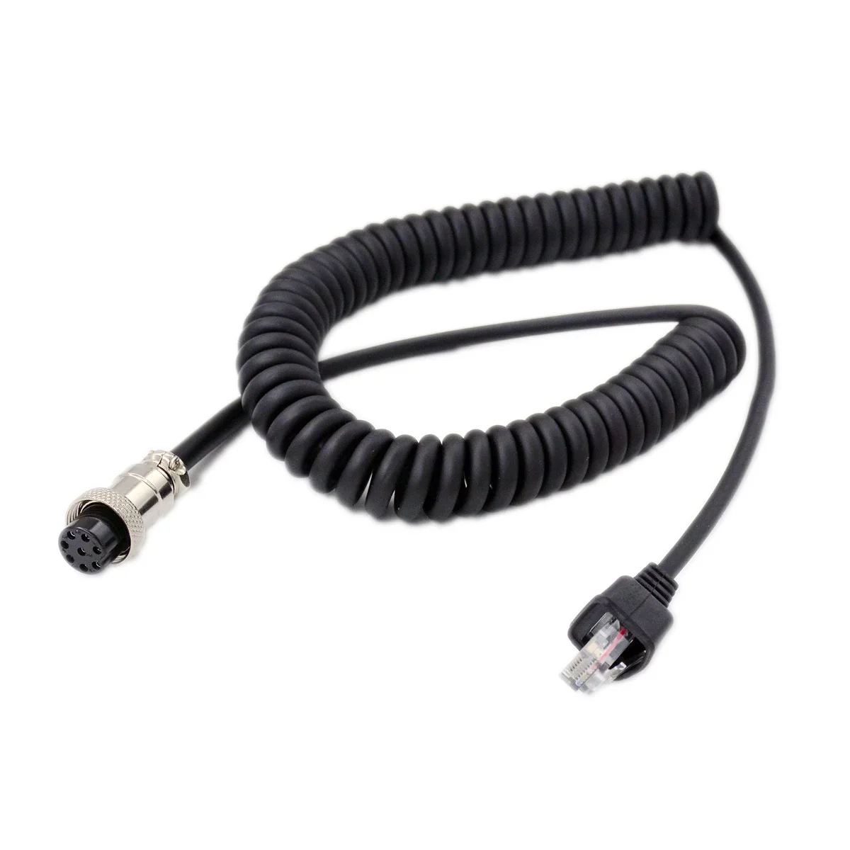 Cable de extensión de micrófono de 8 pines hembra a RJ-45 Modular para YAESU FT MD-1 MD100 MD200 FT1000 FT-450D FT-991A accesorio de micrófono