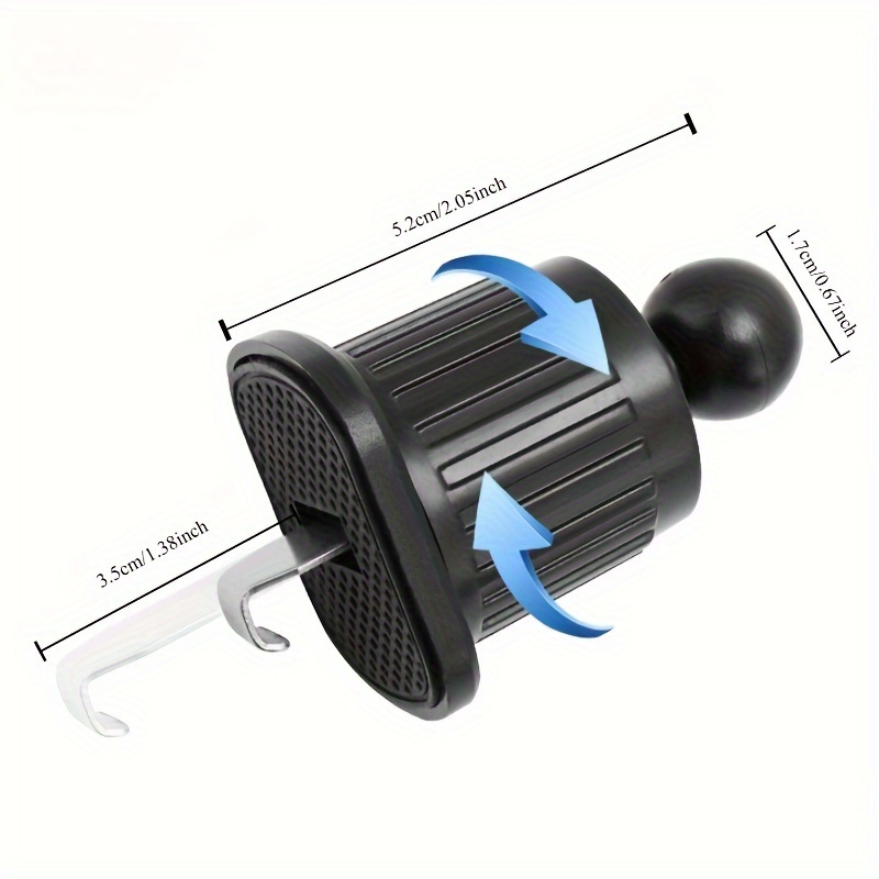 Handy Auto Halterung Basis Auto Luftauslass Befestigungsclip Kugelkopf Zubehör Haken Universal Universal Typ (ohne Spannfutter)