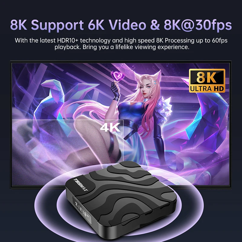 T95 MAX Allwinner H618 Smart TV Box Android 12 2,4G/5G Dual Wifi Quadcore 8GB16GB32GB64GB 8K Ultra HD Media Player Set Top Box