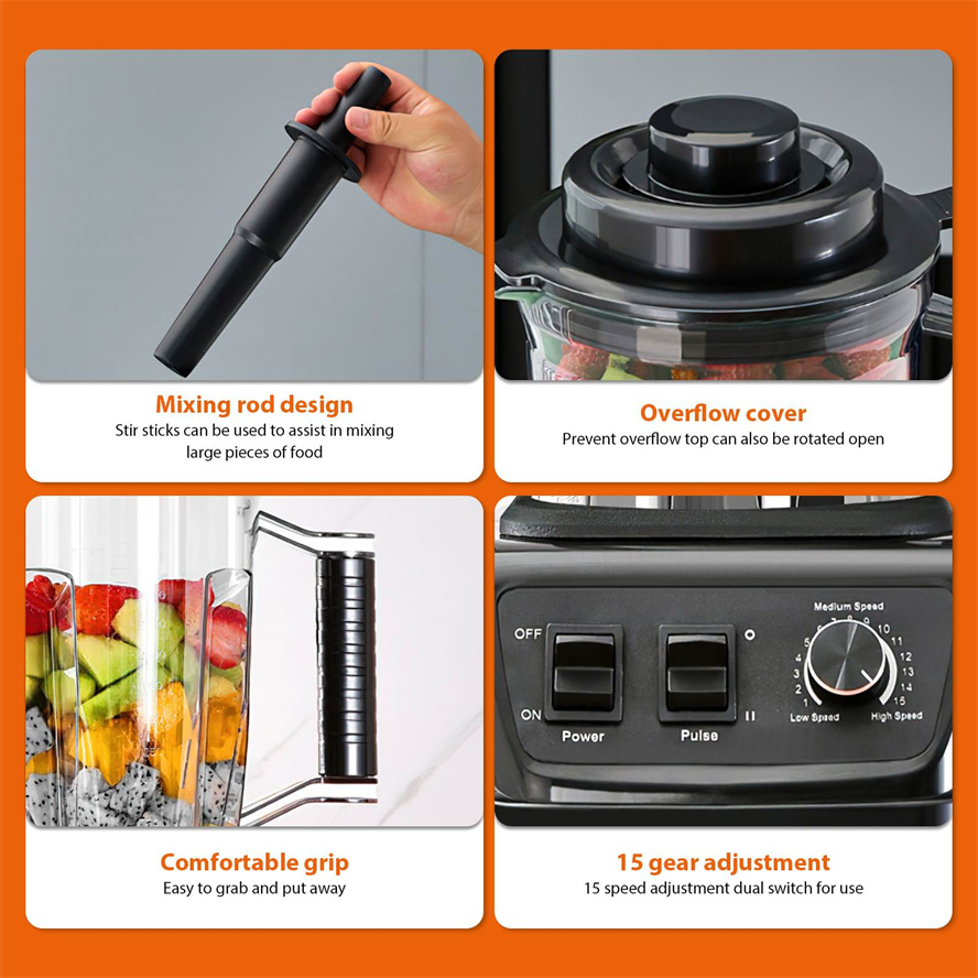 Fabricante do suco do poder superior, Juicer do fruto, processador de alimentos, misturador das cookies do gelo, resistente, categoria comercial, 700W