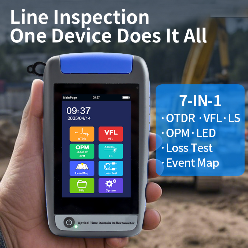 ミニアクティブOTDR光ファイバテスター スマートOTDR 光ファイバ反射率計 ブレークポイント損失ライブテスト OPM VFL 1310 1550 1625nm