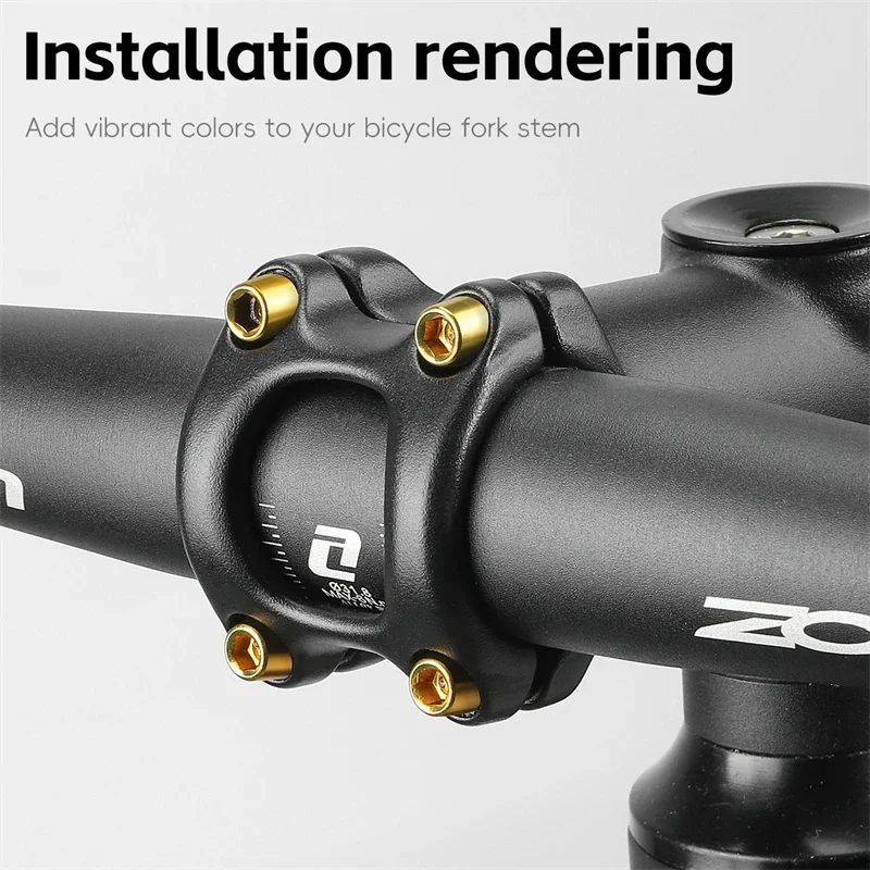 6 stücke M5x18mm Fahrrad Vorbau Schraube Legierung Stahl Sechskantschraube MTB Road Fahrrad Lenker Vorbauten Schrauben Versteifende Fahrrad Teile
