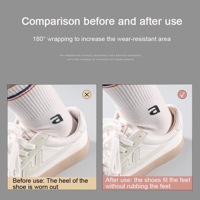 Hielstickers Hielbeschermers Sneaker Krimpende maat Inlegzolen Anti-slijtage Voeten Schoenpads Maat aanpassen Hoge hakkussen inzetstukken