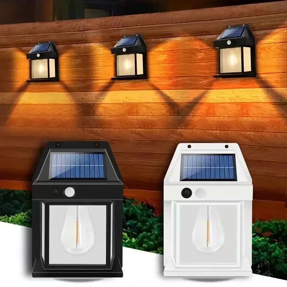 Powerful Outdoor Solar LED Street Light Waterproof Solar Lamp Garden Yard Pathway Wall Decoration External Lighting Fixture