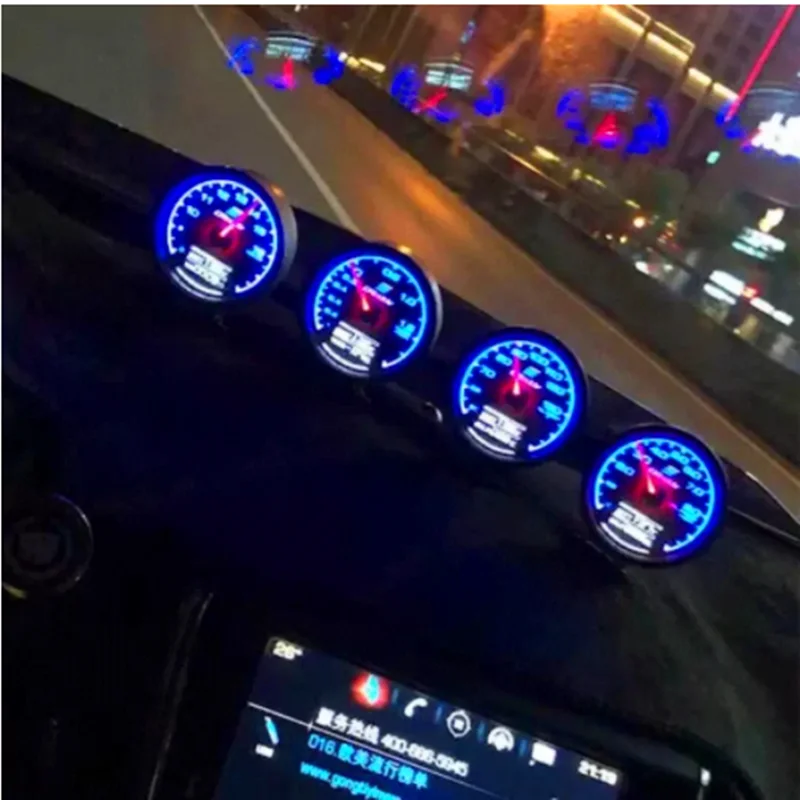 62mm GReddi cyfrowy wyświetlacz LCD wskaźnik samochodowy ciśnienie oleju temperatura oleju woltomierz do pomiaru temperatury wody
