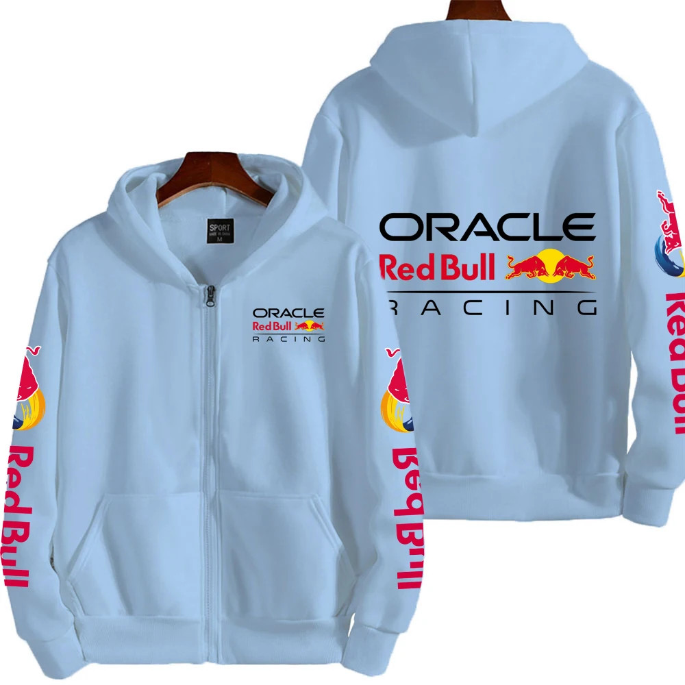 Hommes printemps et automne nouveau Red Bull Racing Sports extrêmes sweat à capuche avec fermeture éclair femme fermeture éclair vêtements de sport mode Couple manteau
