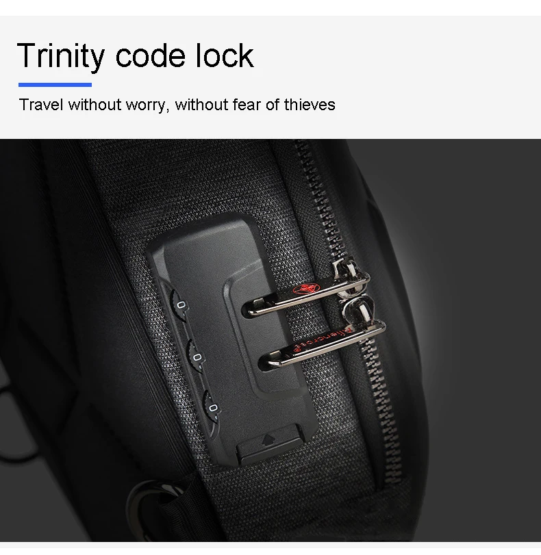 กระเป๋าคาดหน้าอกสําหรับผู้ชายชาร์จ USB แฟชั่นสตรีทสลิงแพ็คกระเป๋าสะพายข้างมอเตอร์ขี่จักรยานกระเป๋าเป้สะพายหลังสําหรับนักศึกษาวิทยาลัย U Nisex