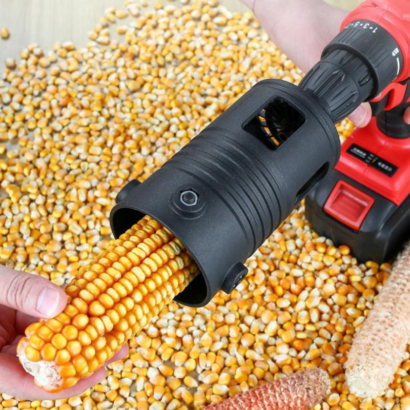 Portable Corn Thresher Accessory Fully Automatic Corn Peeling Machine Head Small Electric Grain Planer Separator