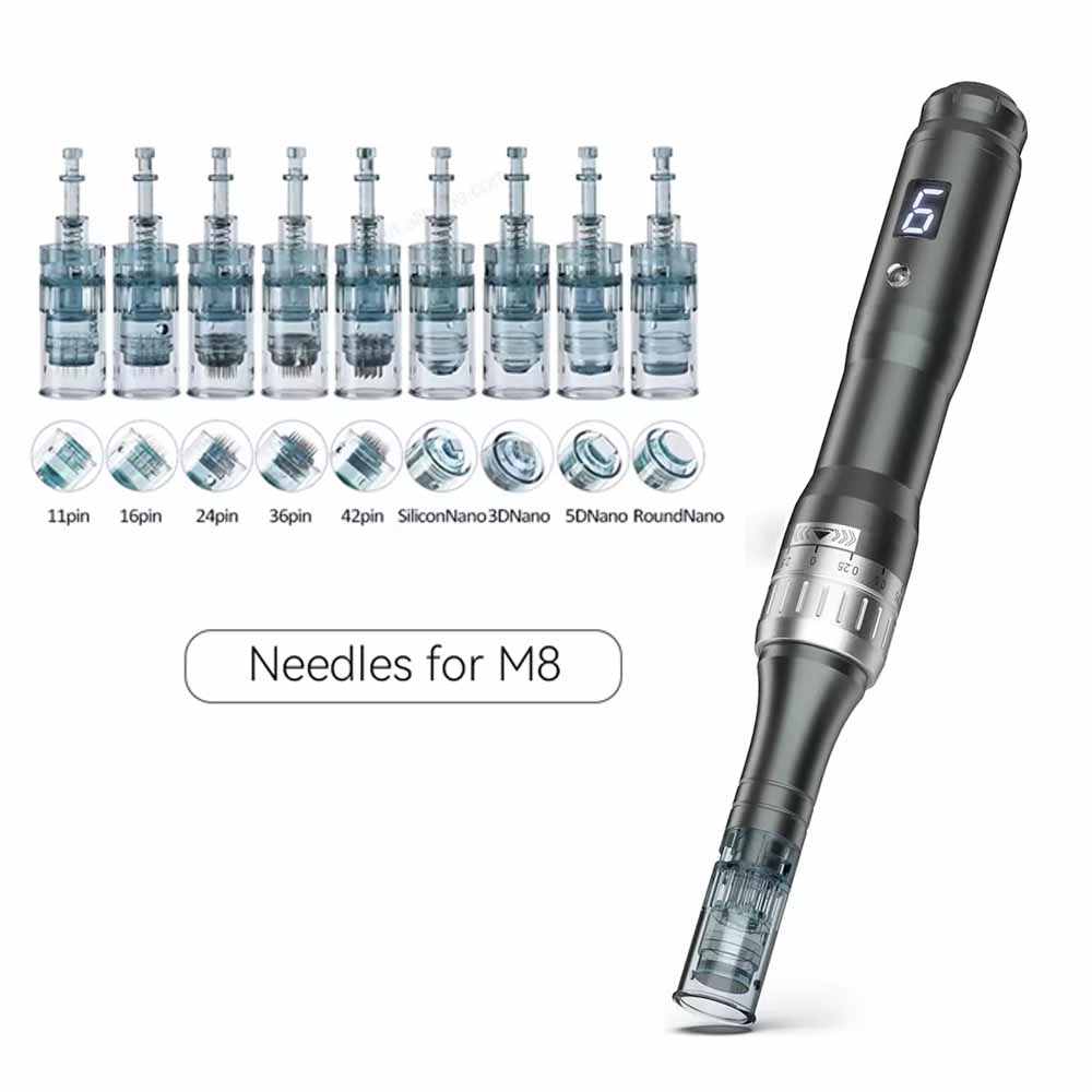 Dr Pen M8 Wireless Derma Pen Microneedling Dermapen с картриджами 22 шт.
