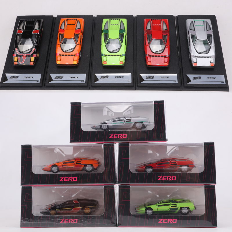 SHADOW 1:64 Dome Zero Scissor Door Supercar Alloy Model Car Can Turn On The Lights And Open TheDoor