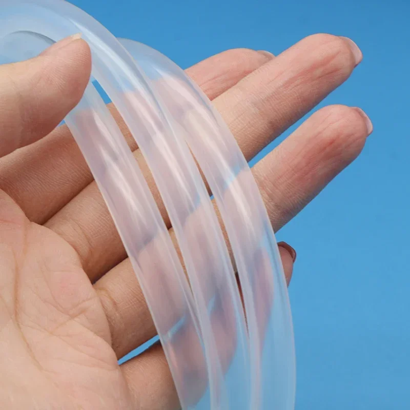 1/5/10M Lebensmittelqualität transparenter Silikonkautschukschlauch ID 0,5 1 2 3 4 5 6 7 8 9 10 12 mm Außendurchmesser flexibler ungiftiger Silikonschlauch klar