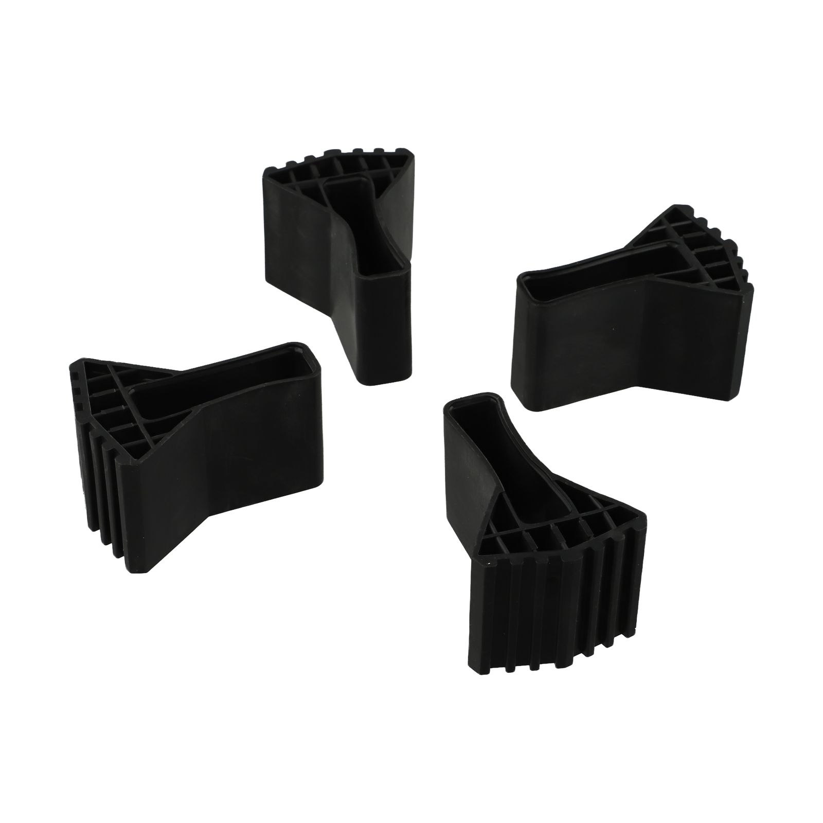 Almohadillas de goma antideslizantes para pies de escalera, cubiertas para pies, alfombrilla para muebles, protectores de repuesto para silla, cubierta para pie de escalera, 4 Uds.