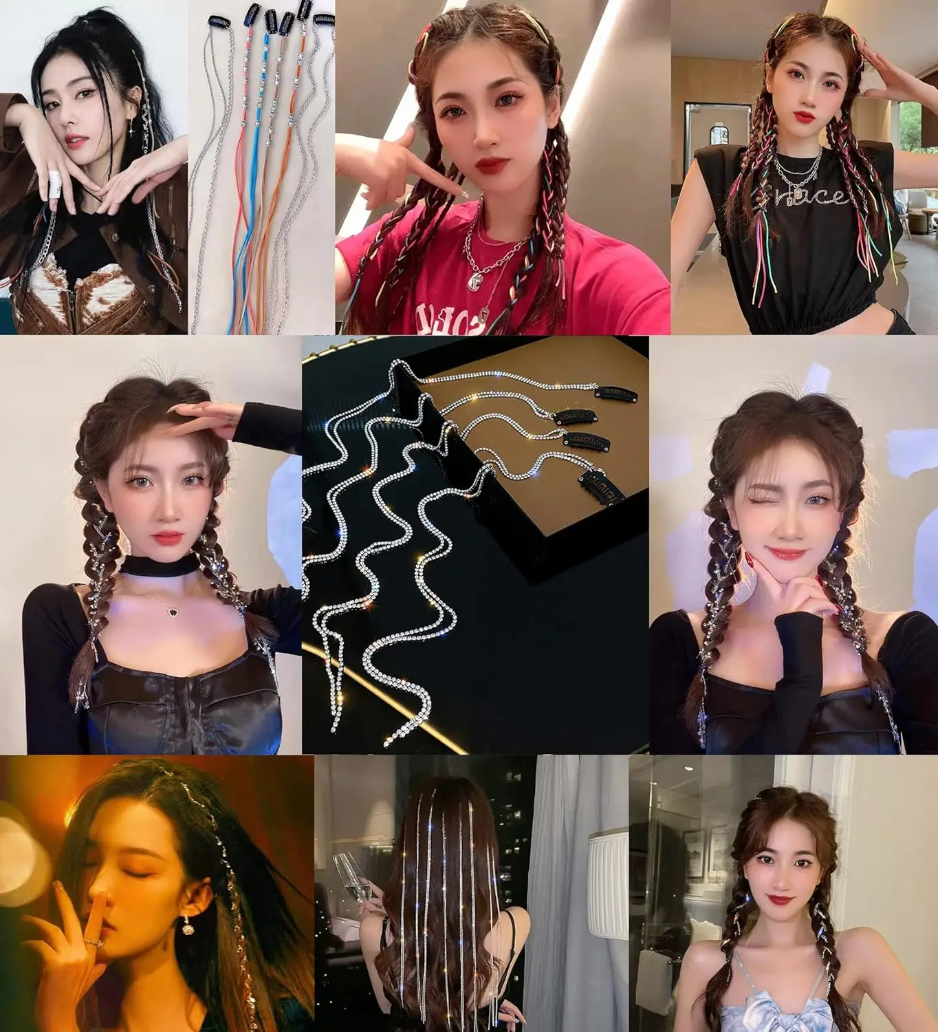 100 pçs clipes de extensão de cabelo marrom claro perucas de extensão de cabelo clipes de pressão pente pequeno snap peruca acessórios para mulheres diy