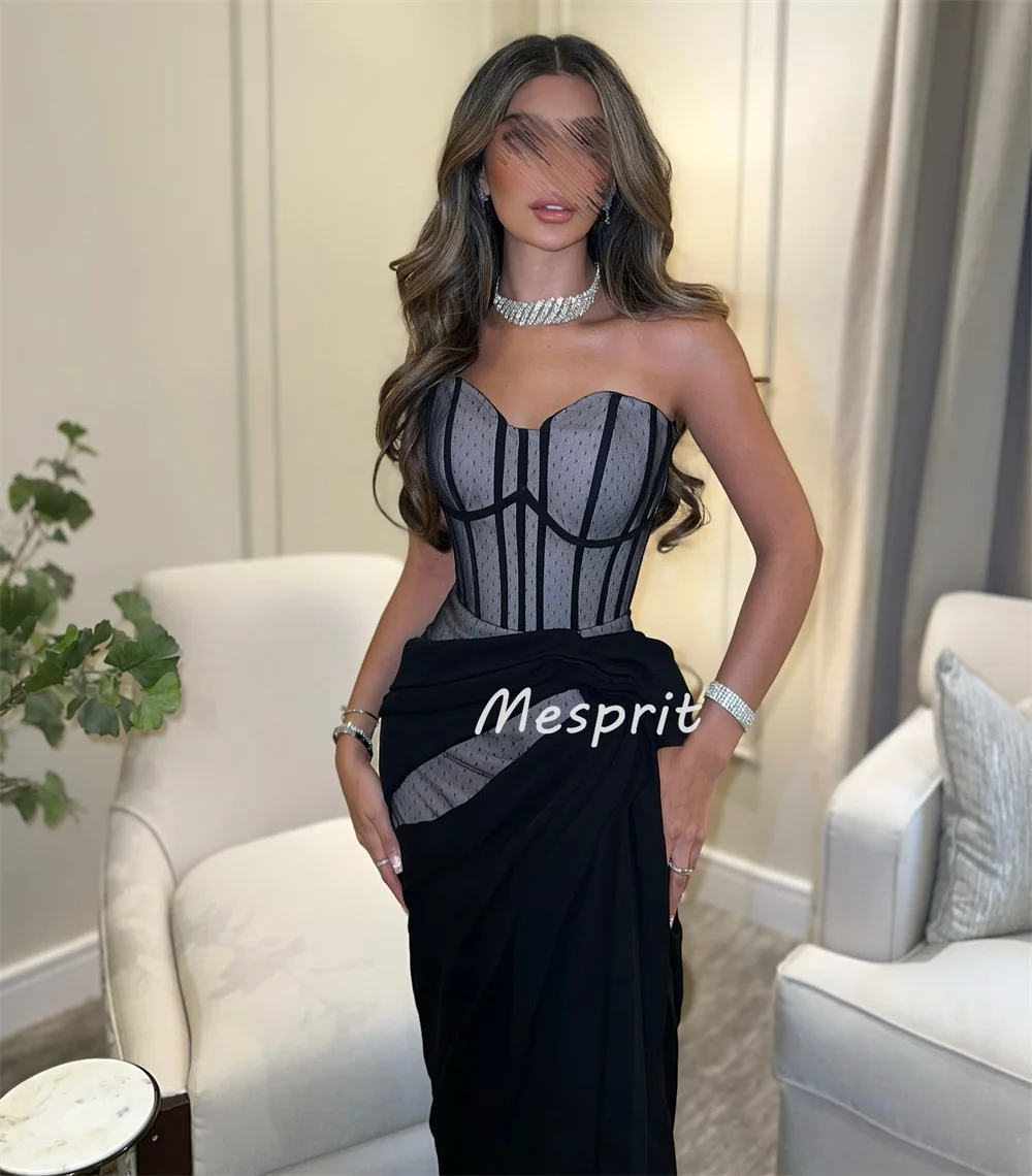 Customized Modern Style High Quality Jersey Pleat Ruched Straight Strapless Long Dresses Bespoke Occasion Dresses Sizes Availabl