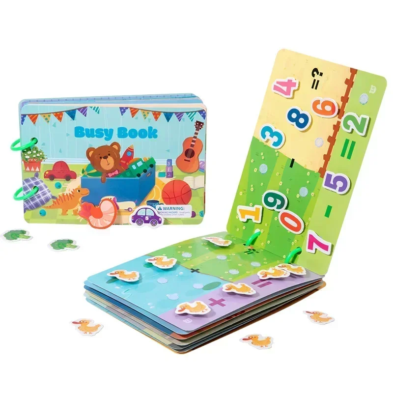 การเรียนรู้เกม Montessori หนังสือกิจกรรมวางสติกเกอร์ Logical Life ability Sorting การศึกษาการจับคู่เด็กวัยหัดเดินสําหรับของขวัญเด็ก