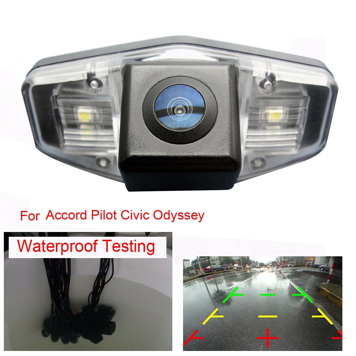 Cámara de visión trasera para coche, dispositivo de aparcamiento inverso para Honda Accord Civic EK FD Pilot Fit Jazz Acura TSX 1998-2013
