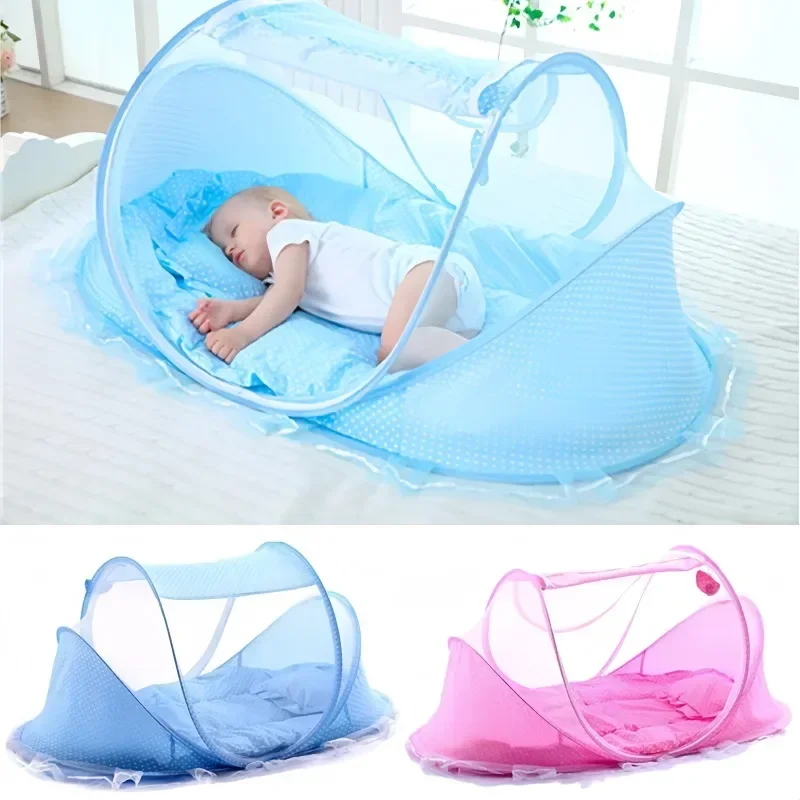 Ropa de cama para bebé, mosquitera plegable portátil para dormir, tienda para mosquitos para recién nacidos, tienda de cama para niños, mosquitera para cuna de bebé