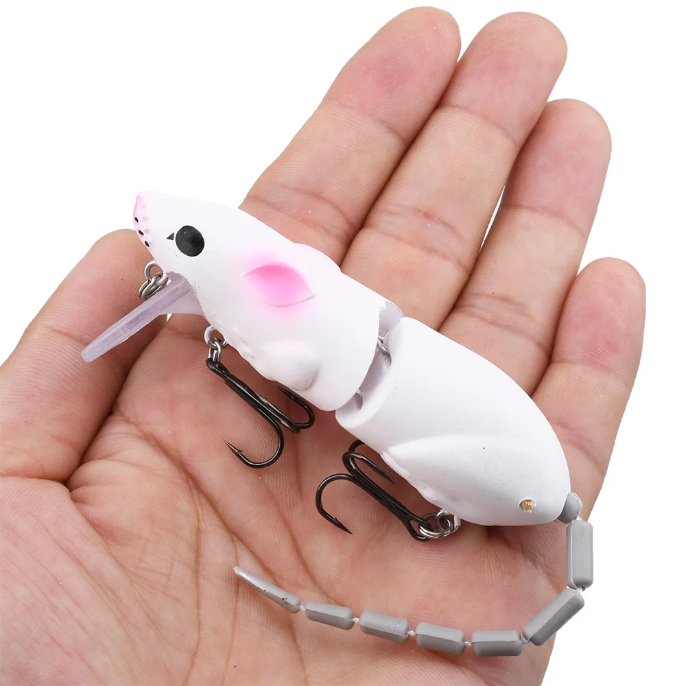 15.5CM 마우스 루어 인공 플라스틱 마우스 낚시 루어 Swimbait Rat Pike Bass Minnow Floatingbaits 낚시 태클 액세서리