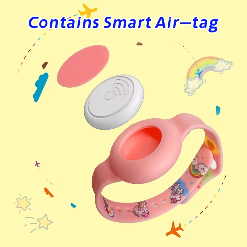 2024 impermeable para Apple Airtag titular pulsera niños funda de silicona pulsera niños para AirTags funda correa de reloj