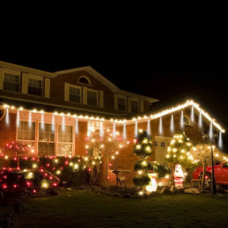 30CM LED pluie de météores lumières étanche chute de pluie fée chaîne lumière pour noël vacances fête Patio décor