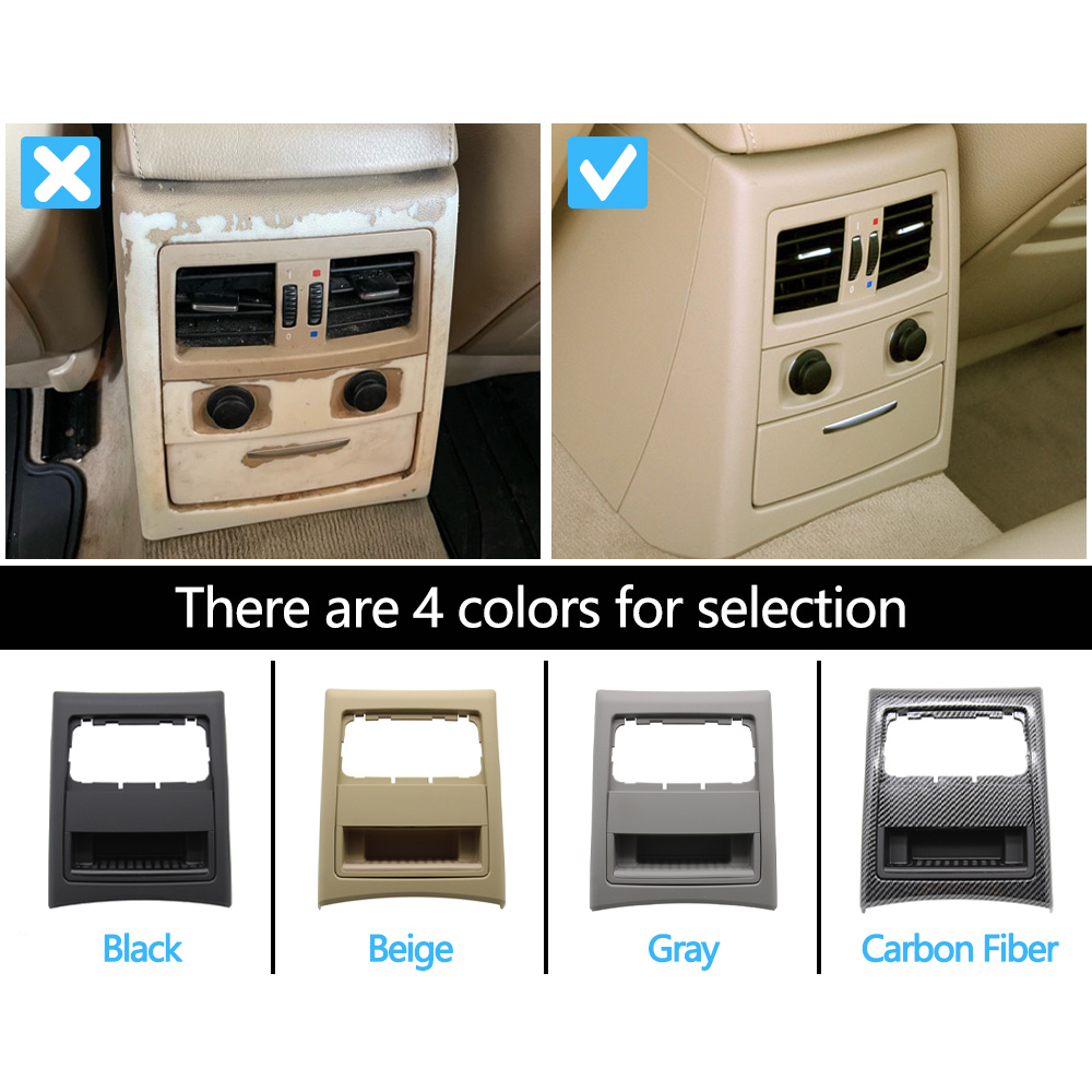 アップグレードされたリア空調 AC ベントグリルアウターフレーム灰皿カバートリム交換 BMW 3 シリーズ E90 E91 2005-2012