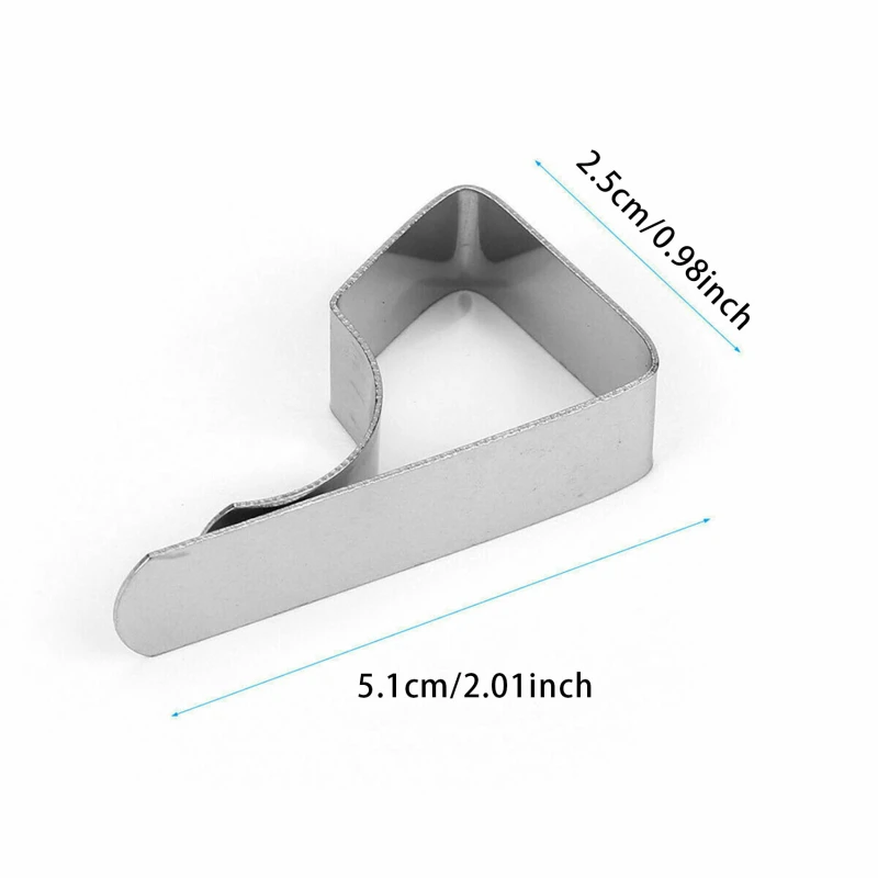 8 Uds Clips para mantel abrazadera antideslizante de acero inoxidable Mini cubierta de mantel ajustable Clips de fijación para acampar boda
