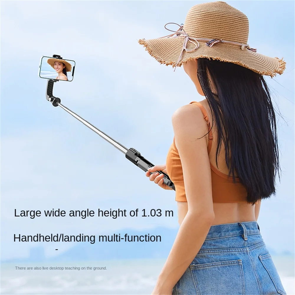 FANGTUOSI 2025 New Wireless Selfie Stick For Smartphone 40.5 Inch Tripod with Bluetooth Remote Portables Foldable Stand For Live
