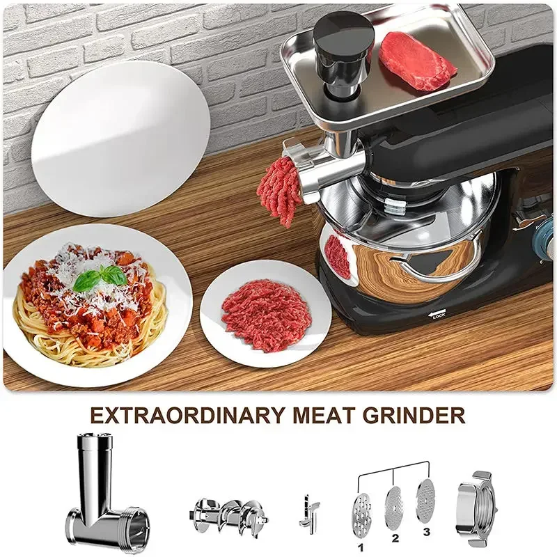Mezclador de pie comercial kitchenaid chino, 6L, panadería, mezcla de pasteles, máquina de repuestos de masa con tazón
