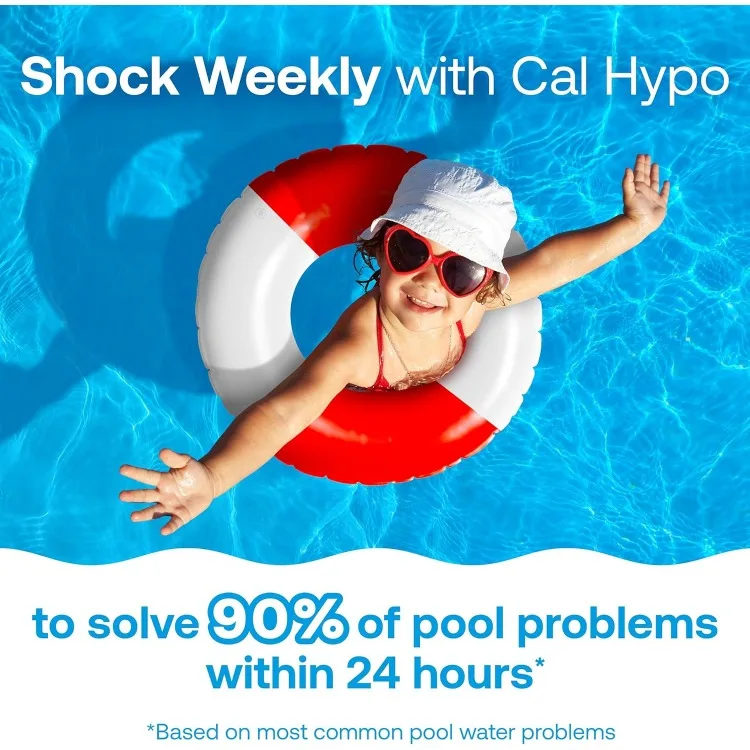 HTH 52037R Pool Care Shock Advanced, Swimming Pool Chemical - Cal Hypo Formula, Prevents Bacteria & Algae, Restores Crystal Clea