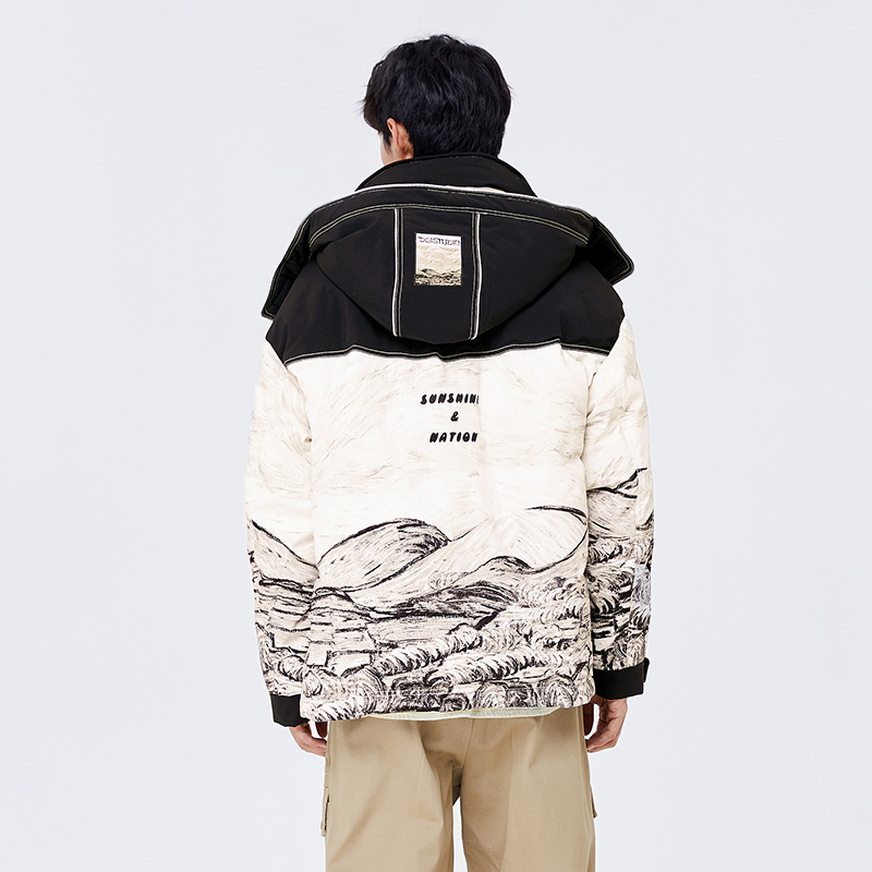 Semir Daunen jacke Männer Winter neue lose Outdoor-Jacke Urban Splicing Daunen jacke