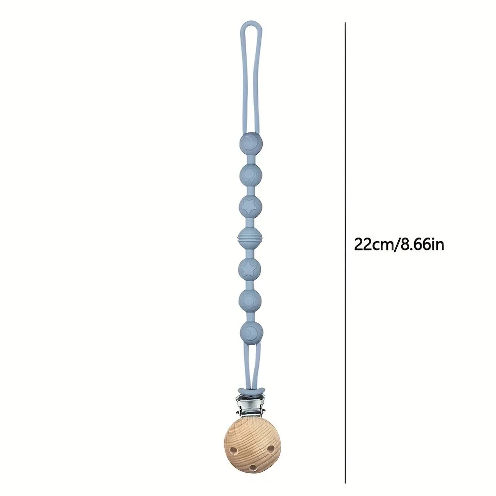 Baby Pacifier Clips แบบบูรณาการซิลิโคนเด็ก Pacifier CHAIN ยางกัดของเล่น Dummy ผู้ถือคลิปคลิปโซ่ของขวัญเด็ก