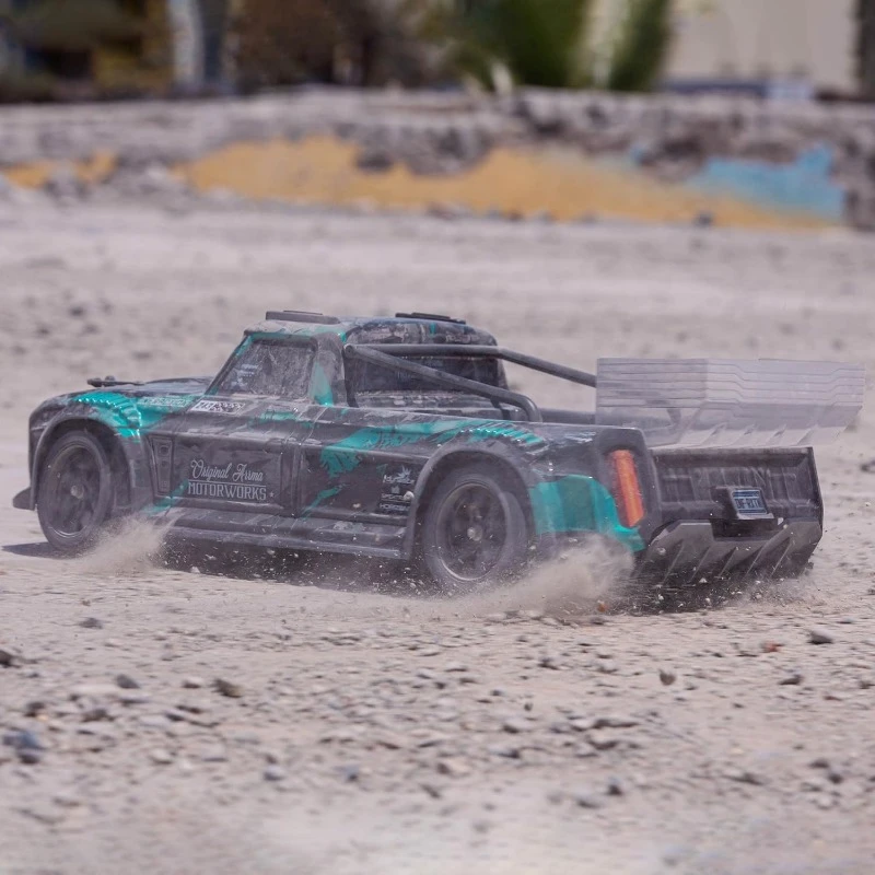 RC Truck 1/8 Infraction 4X4 3S BLX 4WD All-Road Street Bash Resto-Mod Truck RTR (without battery and charger), Teal, ARA4315V3T2