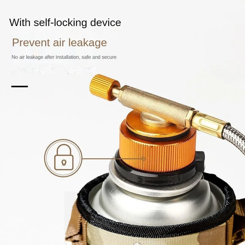 Outdoor Camping Gasfornuis Adapter Split Type Oven Gas Cartridge Tank Converter Connector Cilinder Adapter Brander Accessoires