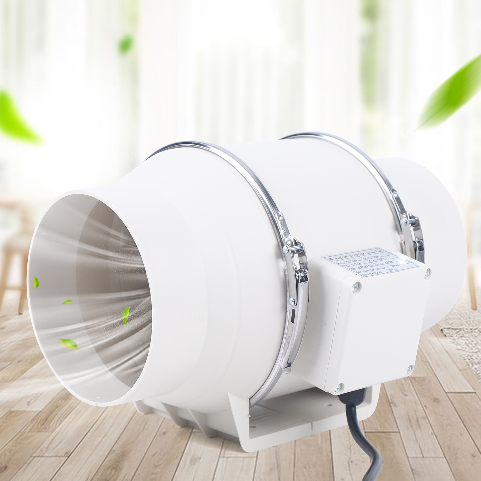 220 V 75 W Rohrventilator mit Kugellagern, belüfteter Rohrleitung, 2600 U/min, für Zuhause, Hotel, Lager