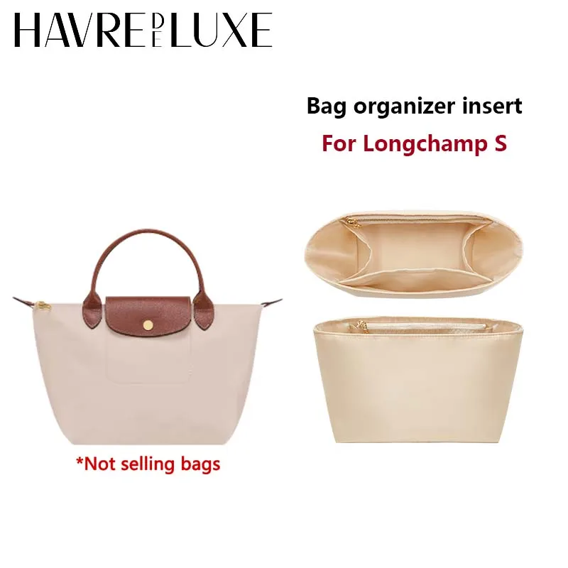 Bag organizer insert for Longchamp nylon material super strong fit bag support handbag liner bags accessories
