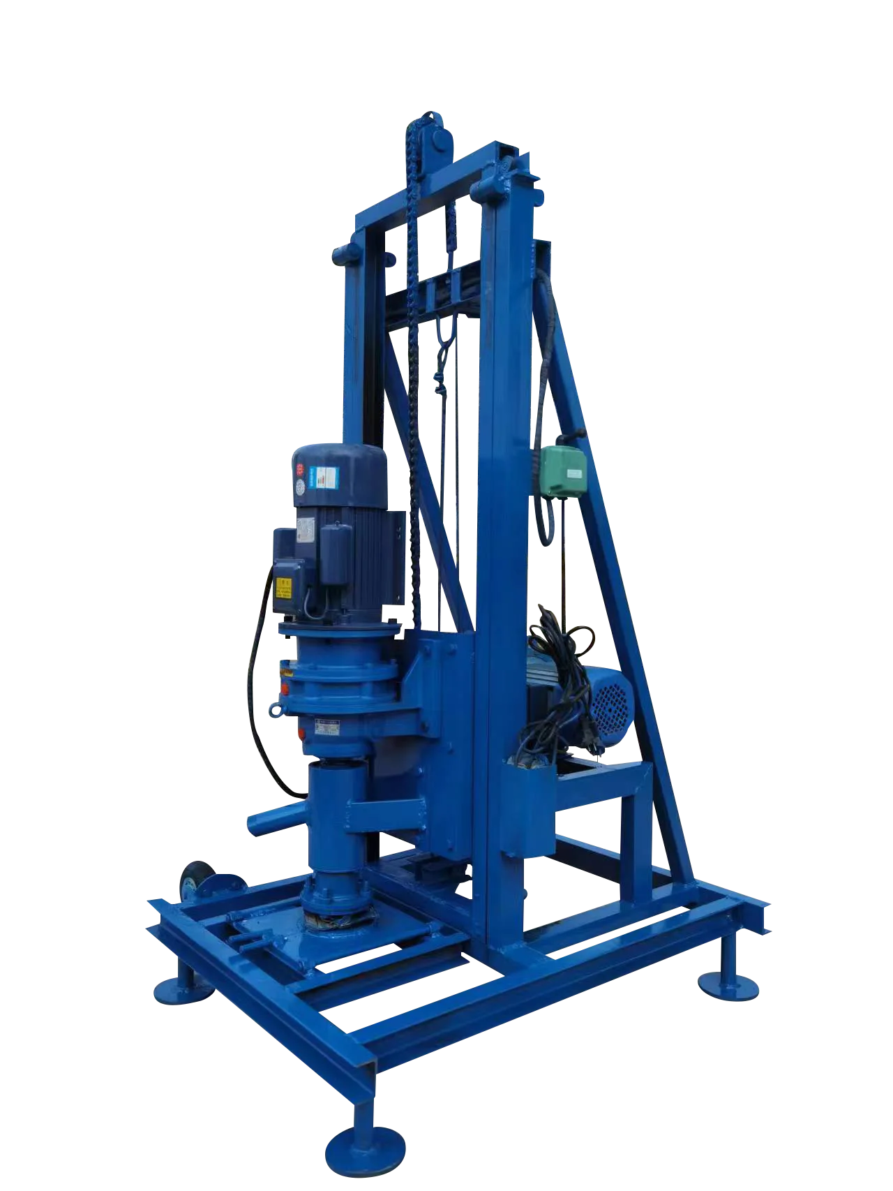 Rig Pengeboran Sumur Air Hidrolik Portabel Khusus 80m Mesin Pengeboran Sumur Bor Listrik
