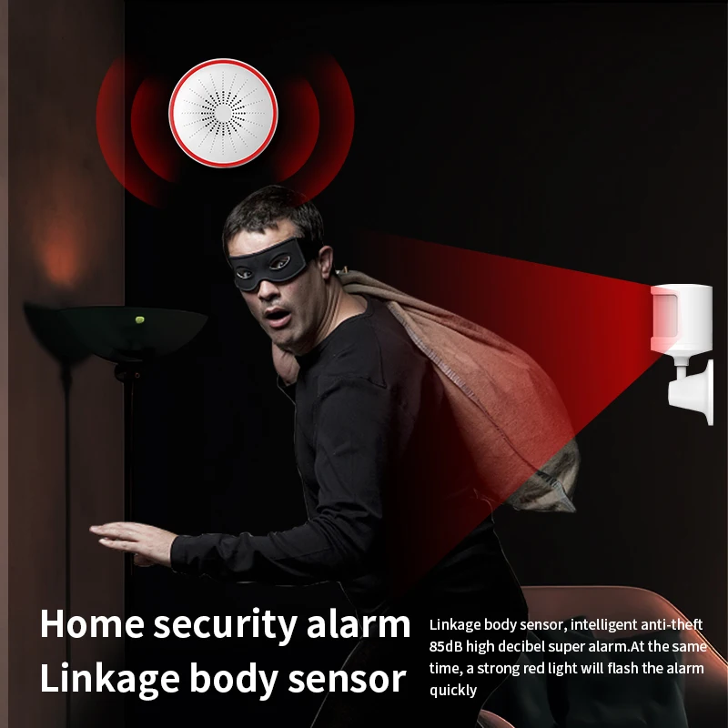 Tuya WiFi ZigBee Home Security System Smart Alarm Sound und Licht Sirene Sensor Detektor Smart Leben APP Unterstützung Alexa Google Hause