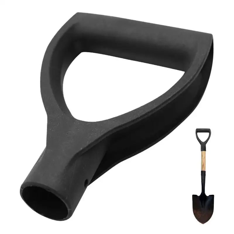 Agarre de pala de nieve en forma de D, mango de pala en forma de D de plástico grueso para agarre de pala, herramienta de rastrillo de excavación, accesorios de repuesto