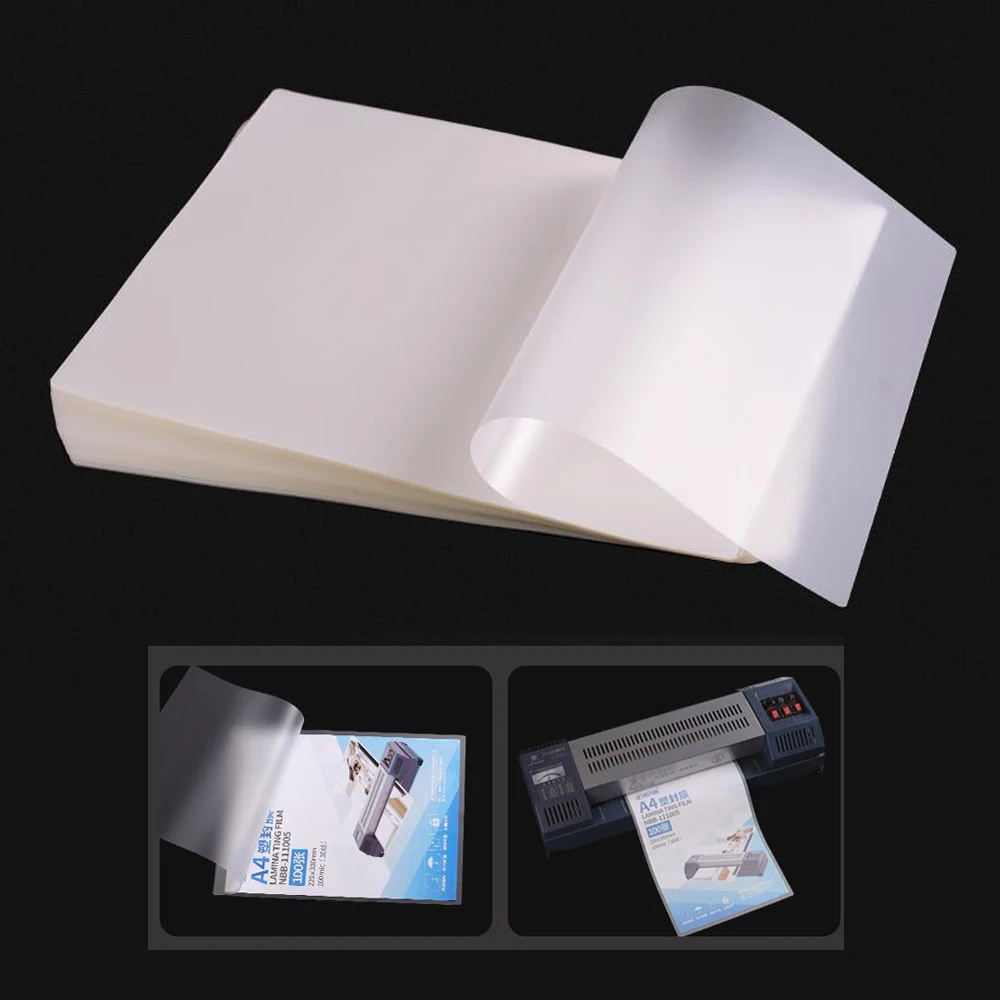 Film photo transparent pour plastifieuse, 100 feuilles, 67x97mm, 3 amarans, avec frais d'expédition