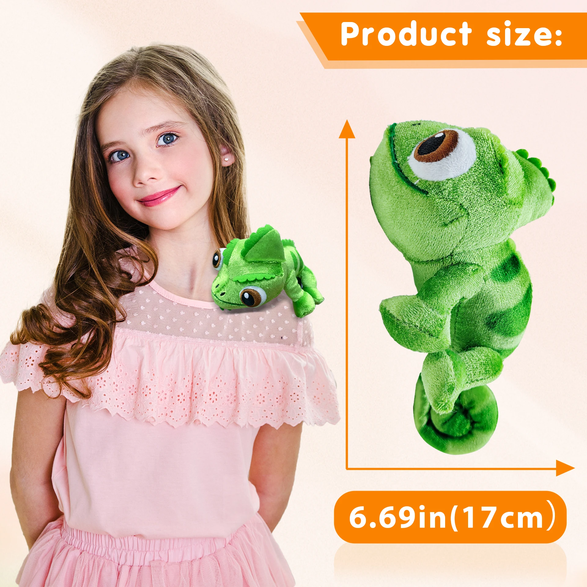 Camaleão bonecas de pelúcia 15cm camaleão animais de pelúcia ombro brinquedos de pelúcia boneca ímã lagarto com base de disco brinquedo crianças presente